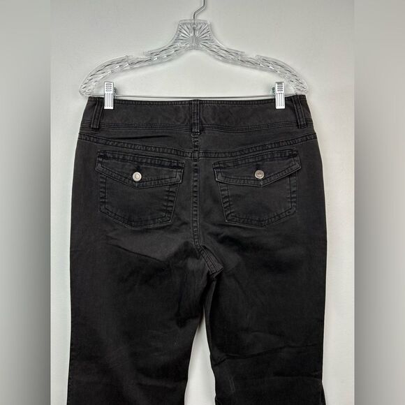 LONDONJEAN The Christie Fit Chino Stretch Jeans Charcoal Black Sz 8 Short 8P - Picture 12 of 13